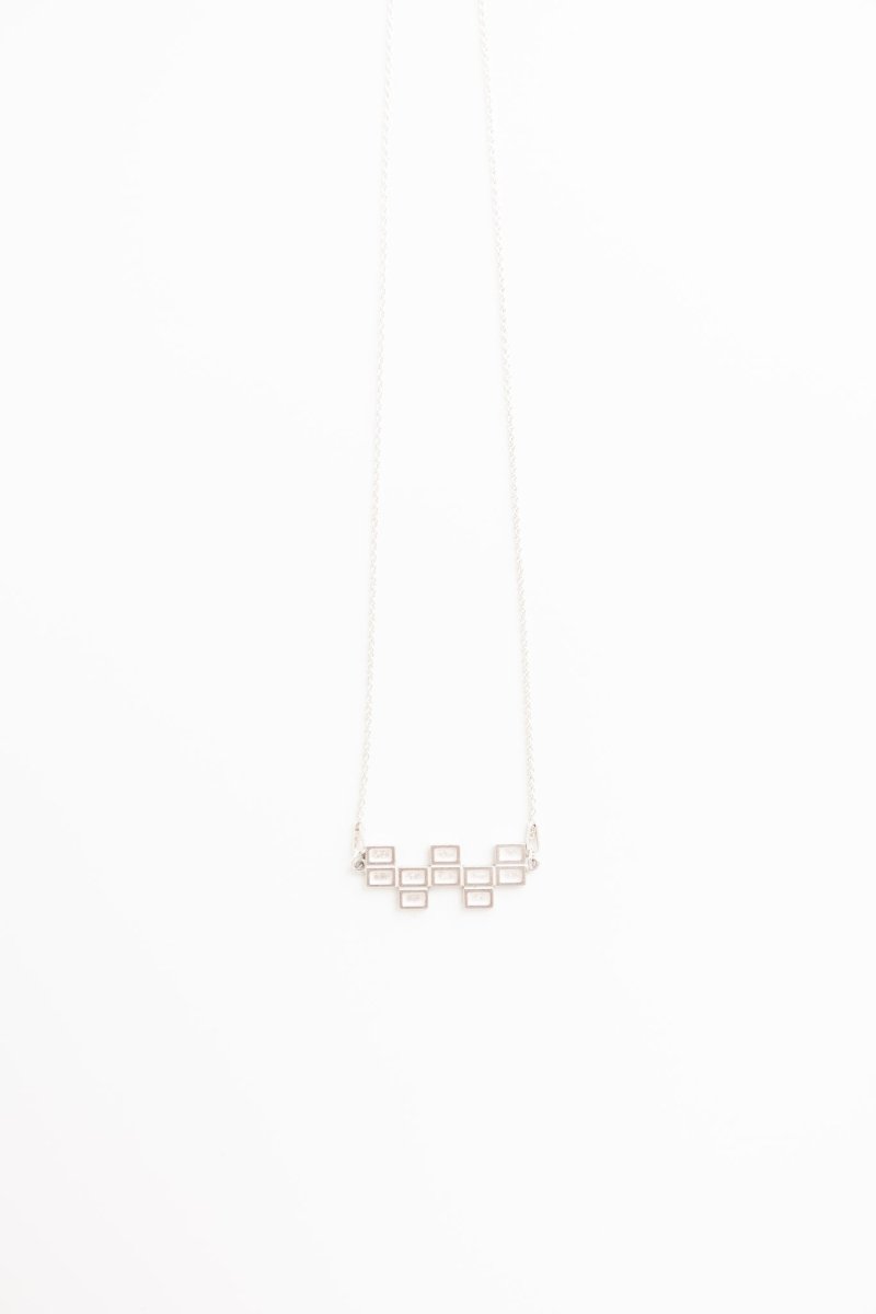 Concrete Waffles Necklace - Urban Obscura - 18k Gold Vermeil